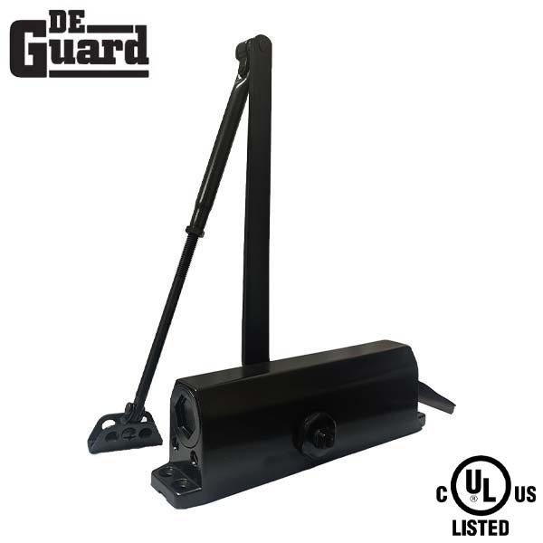 Deguard Hydraulic Door Closer Back Check Grade1- Black (1-6) DDC1500-BC-DU